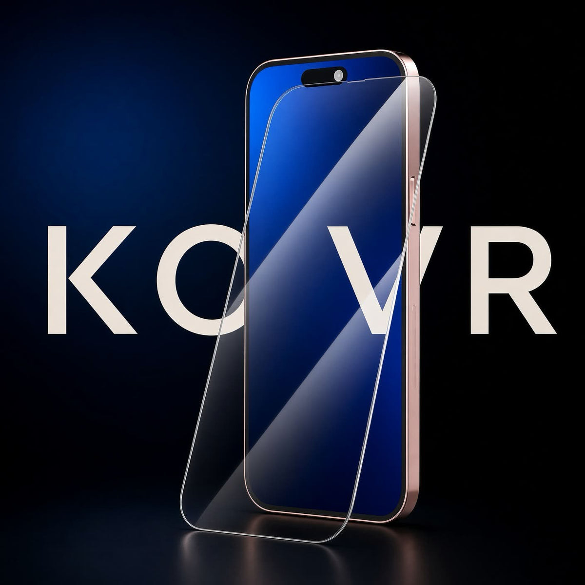 KOVR Verre — verre trempé 9H, lot de 3 avec cadre d'alignement